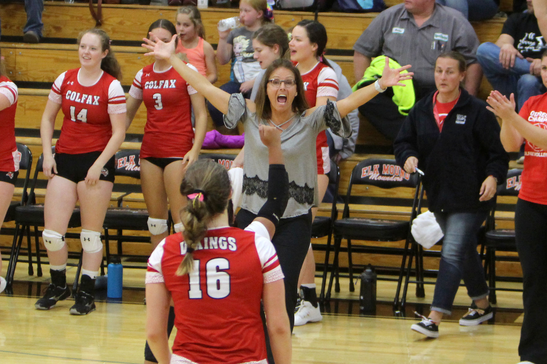 Colfax at Elk Mound volleyball 10-17-19